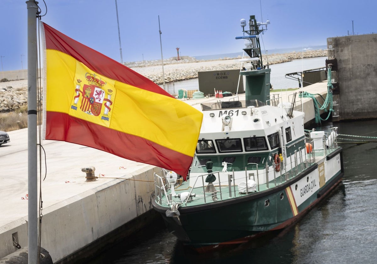 Imagen de una patrullera de la Guardia Civil tomada en la provincia de Valencia