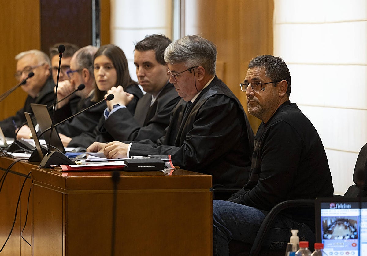 Pablo Antonio S. H. 'Chiqui', durante la primera sesión del juicio