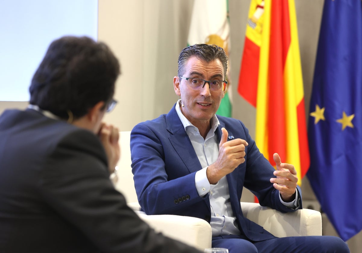 Joaquín Segovia, director de Telefónica en Andalucía, este martes en la Mirada Económica de ABC