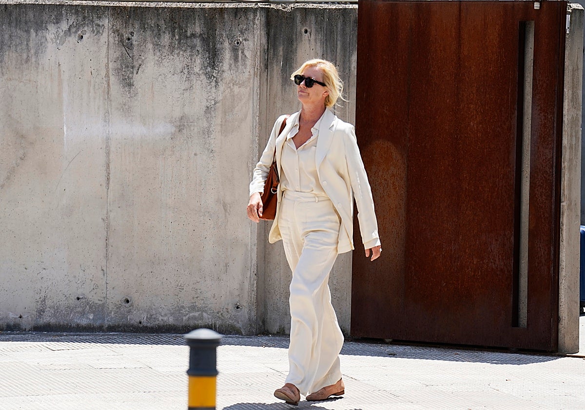 Ana Duato, a su salida de la Audiencia Nacional