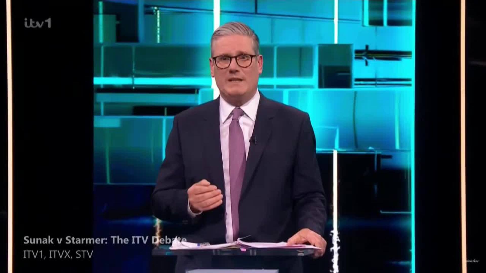 Sunak agita el miedo a los laboristas en su primer debate electoral contra Starmer