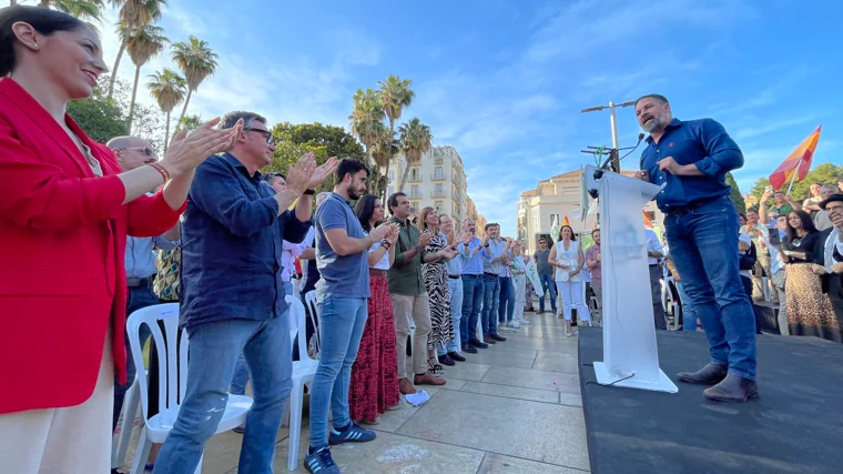 Santiago Abascal, durante su intervención