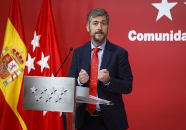 El portavoz del Gobierno regional, Miguel Ángel García, en la rueda de prensa tras el consejo de Gobierno