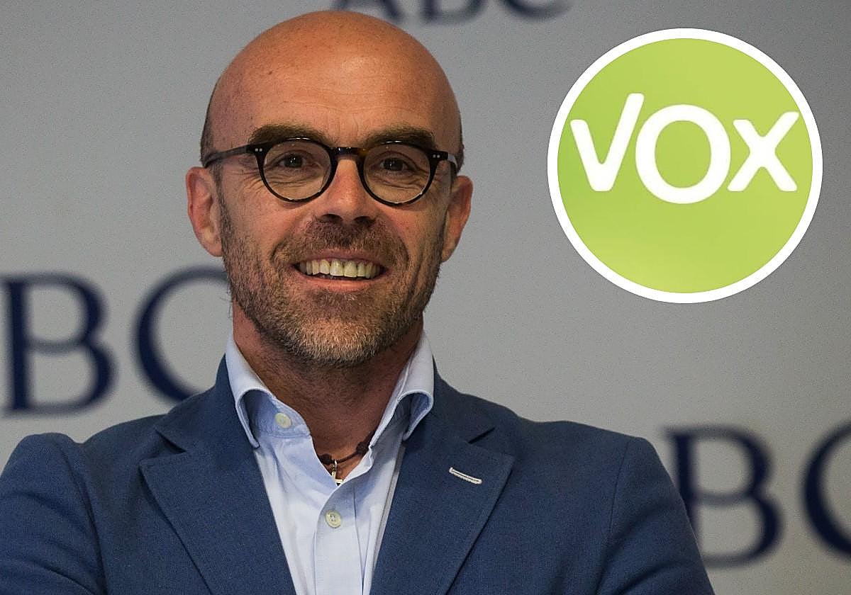 Santiago Abascal y Jorge Buxadé, en un mitin de Vox