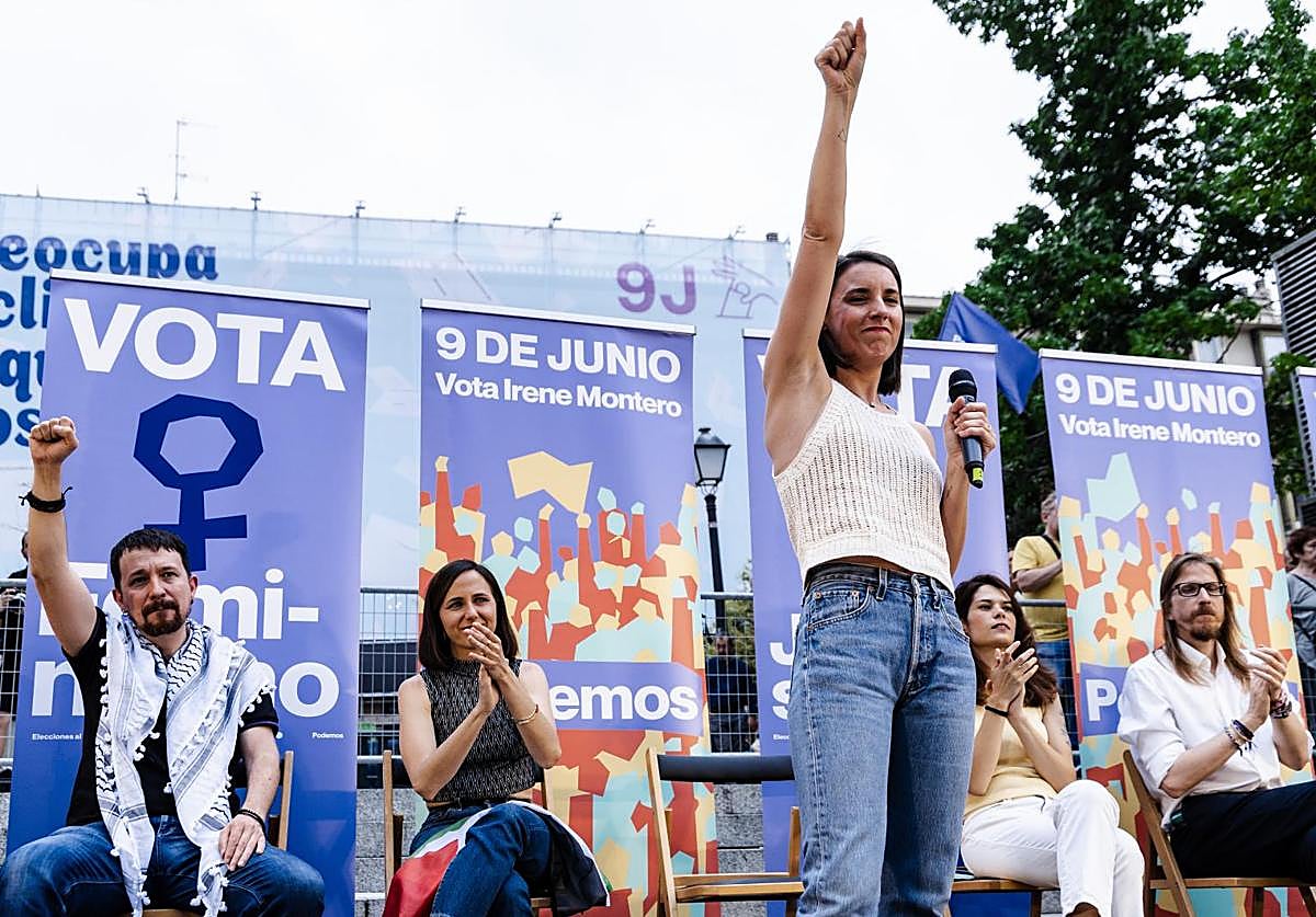 Podemos cierra campaña agarrándose al &#039;no a la guerra&#039; y pidiendo el voto «contra la hipocresía y la resignación»