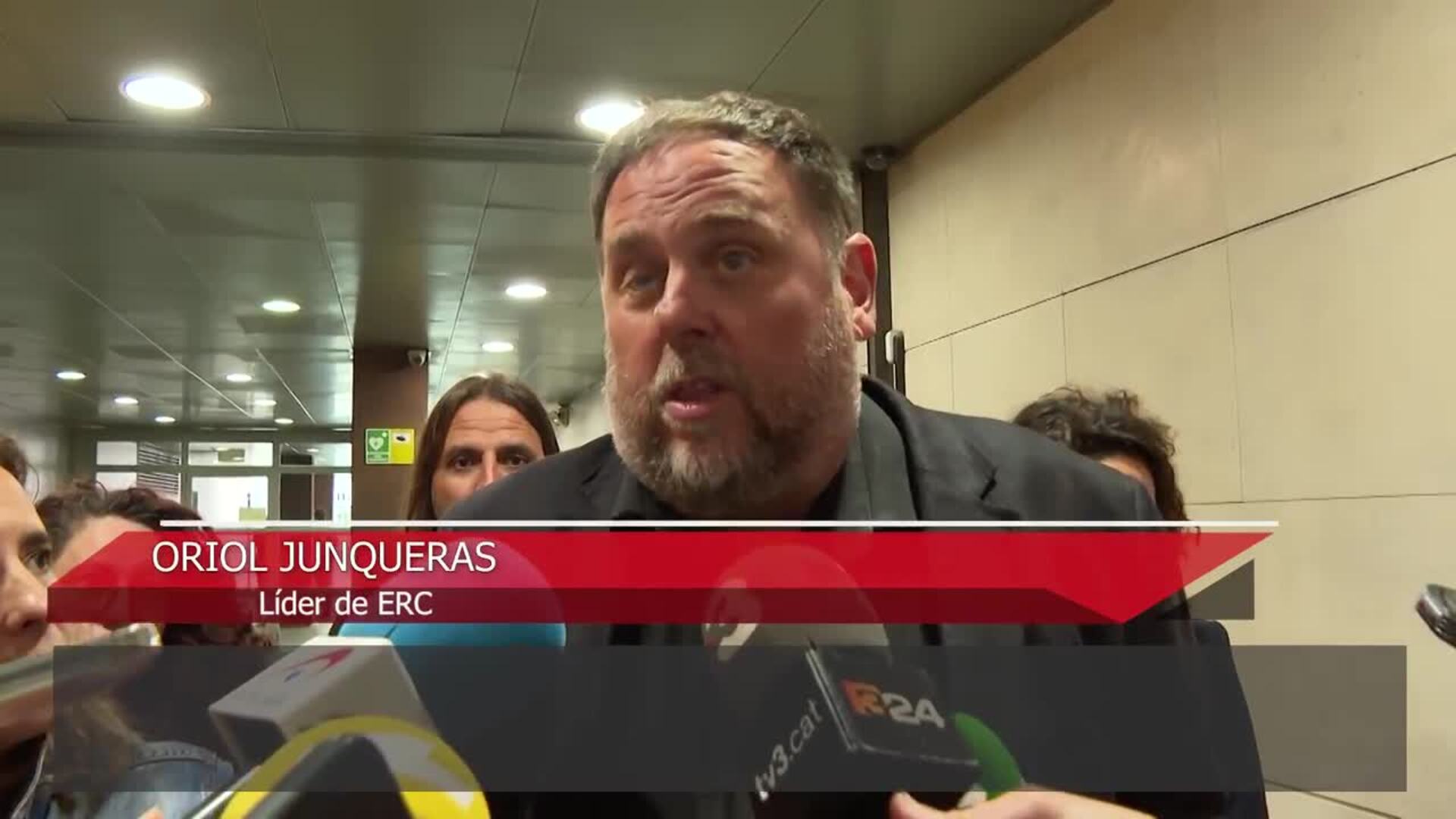 Oriol Junqueras formaliza su renuncia a la presidencia de ERC ante la Ejecutiva del partido