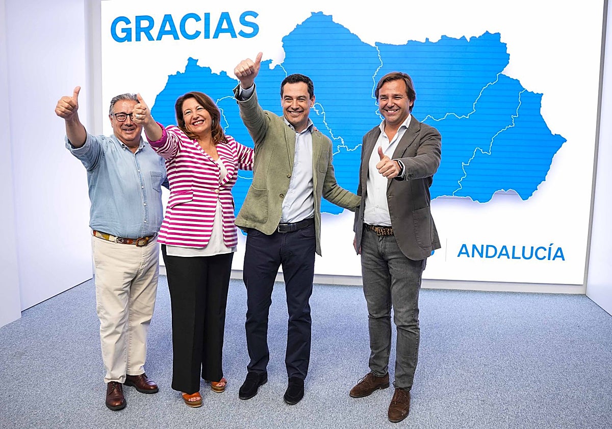 Juan Ignacio Zoido, Carmen Crespo, Juanma Moreno y Antonio Repullo