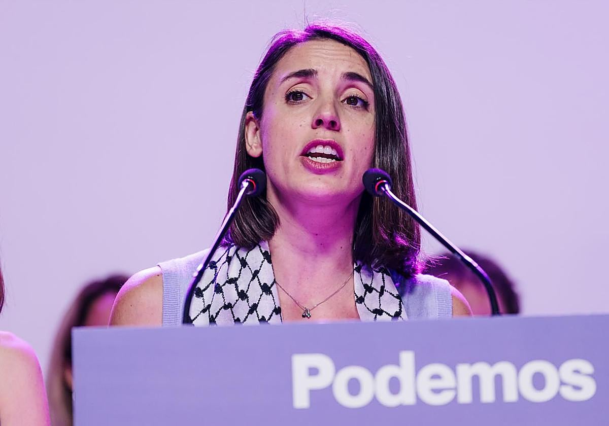 La exministra de Igualdad Irene Montero