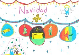 Seis dibujos de niños de 6 y 7 años se transformarán en luces navideñas para iluminar Madrid
