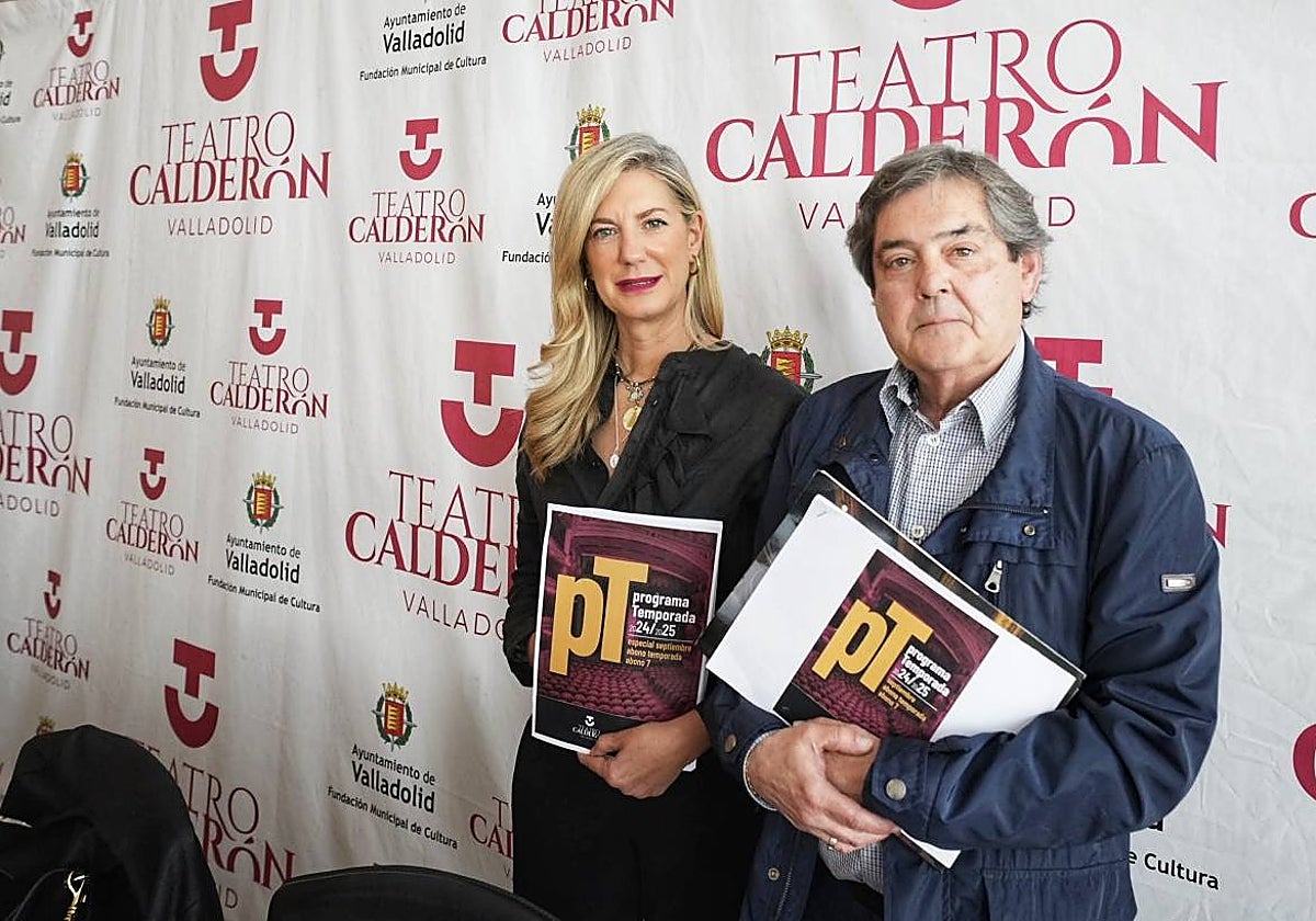 Irene Carvajal y José Marí Viteri, durante la presentación de la programación