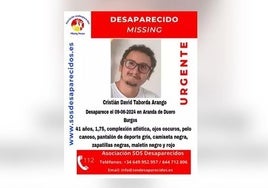 Buscan a un hombre de 41 años desaparecido desde este domingo en Aranda de Duero