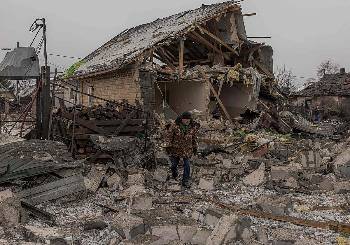 Destrozos en la guerra de Ucrania