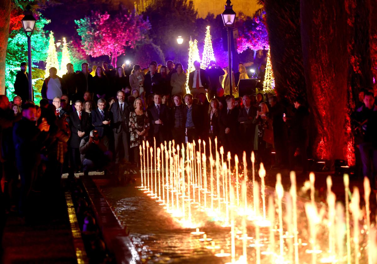 Imagen del espectáculo nocturno del Alcázar