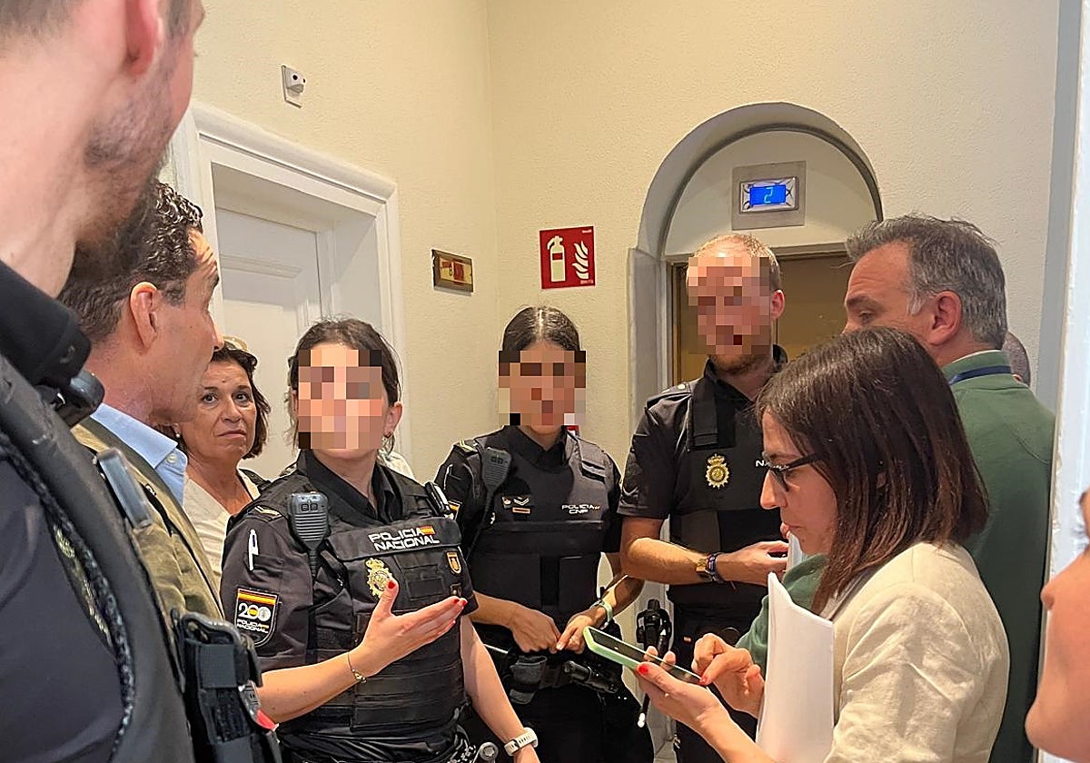 La Policía Nacional acude a la sede de la Mutualidad de la Abogacía