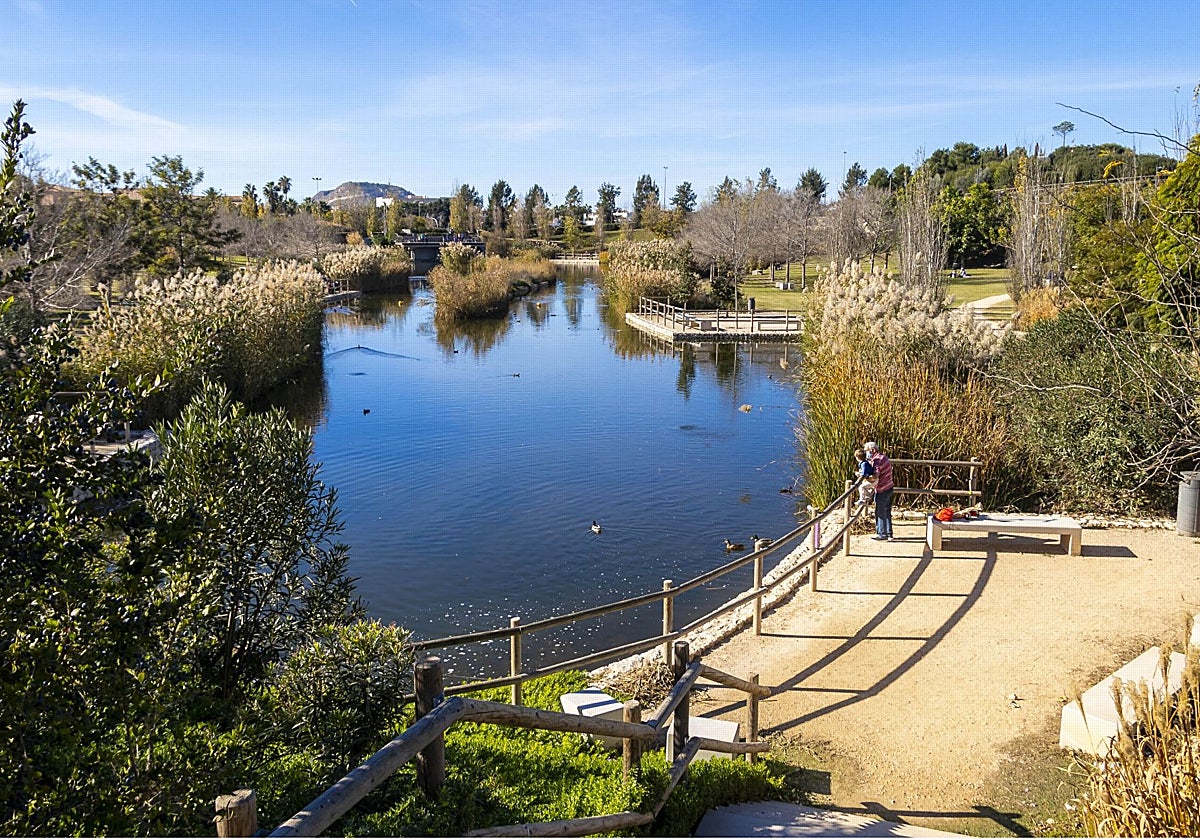 Imagen del parque inundable La Marjal en Alicante, una infraestructura hídrica pionera que proteje a la ciudad de las lluvias torrenciales