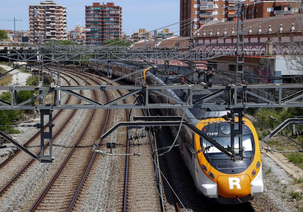 Un tren de Rodalies, en una imagen de archivo