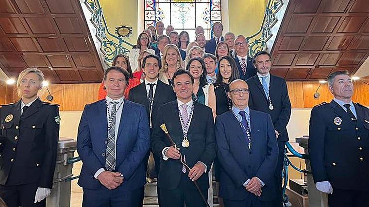 El alcalde de Jaén, Agustín González, el día de la constitución de la nueva Corporación hace un año