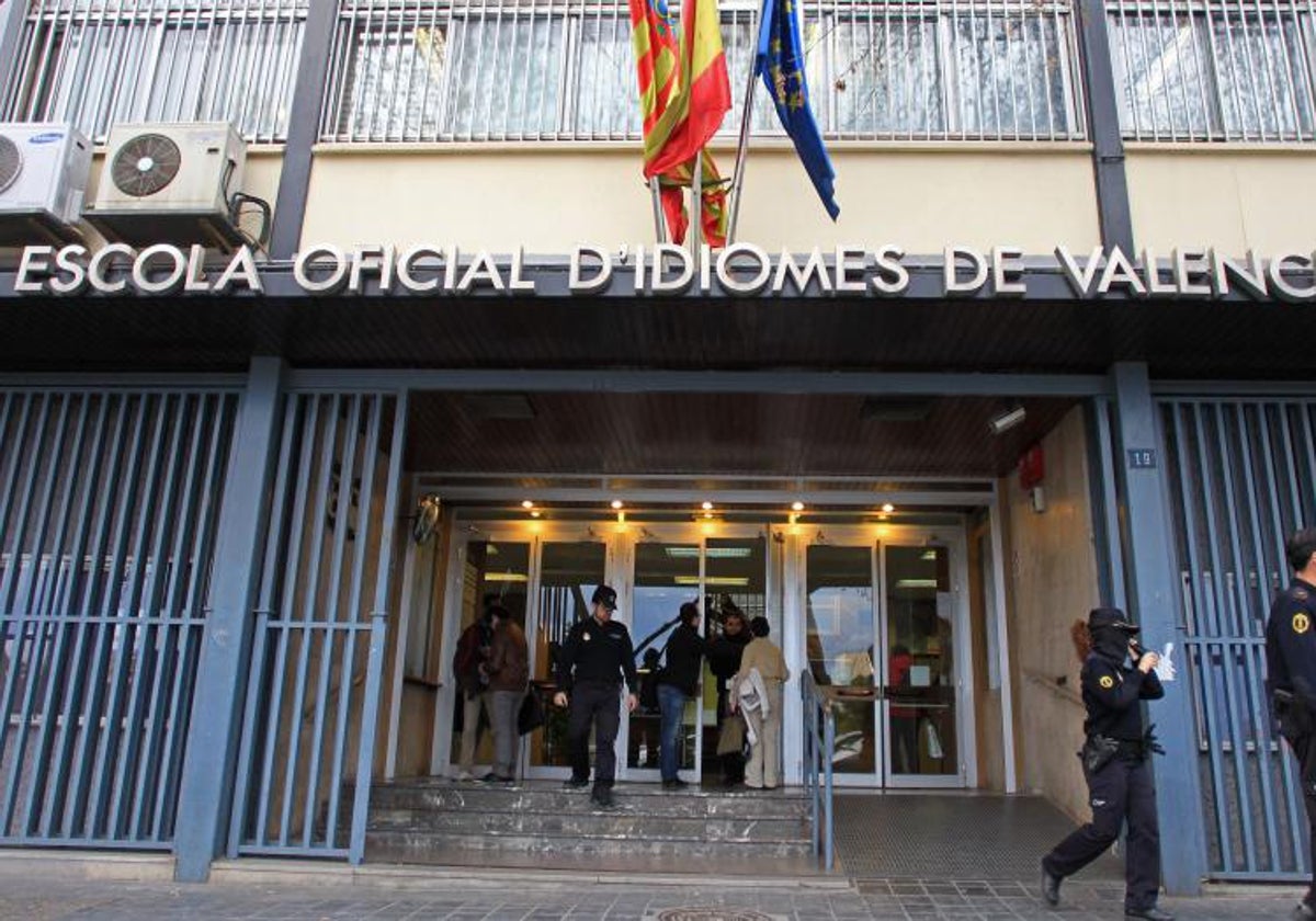 Imagen de archivo de una sede de la Escuela Oficial de Idiomas de Valencia