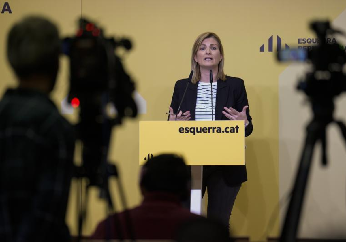 Raquel Sans, portavoz de ERC y vicepresidenta del Parlamento de Cataluña