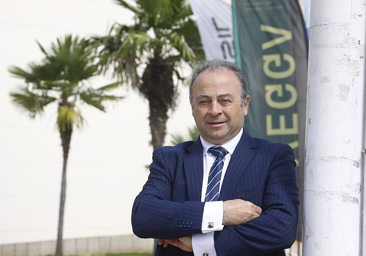 El presidente de Olivérica Gregorio Álvarez durante la entrevista con ABC en Córdoba