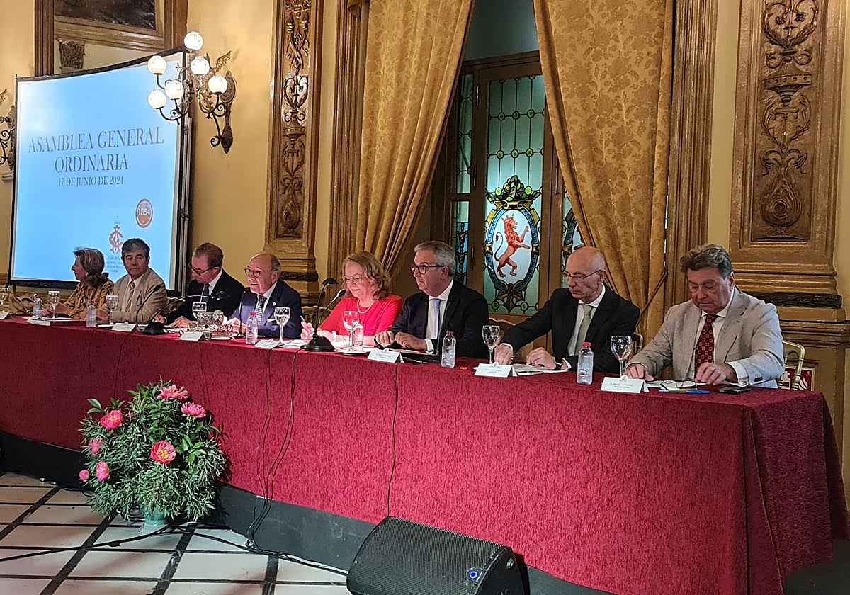 Un momento de la asamblea de socios del Círculo, celebrada ayer