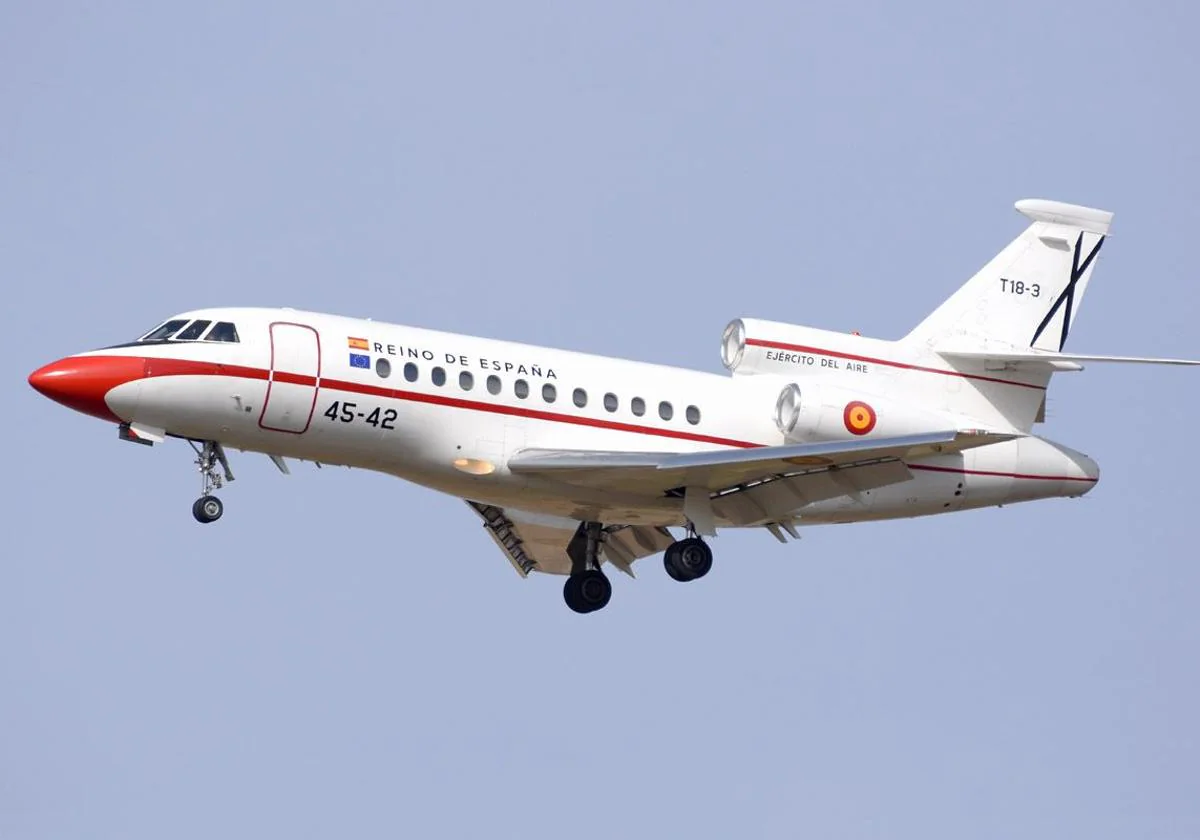 El Falcon, avión oficial del presidente del Gobierno.