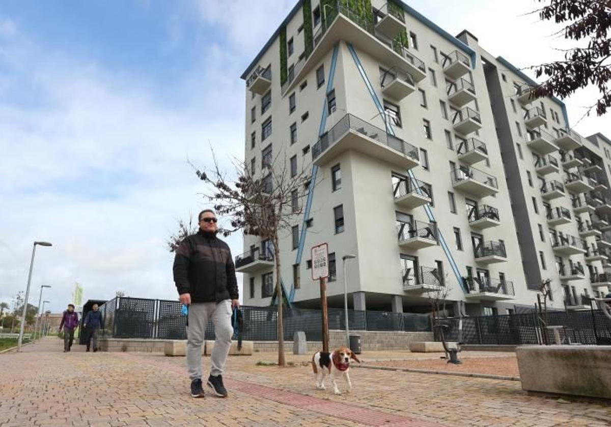 Viviendas en el barrio de Fuente de la Salud, en Córdoba capital