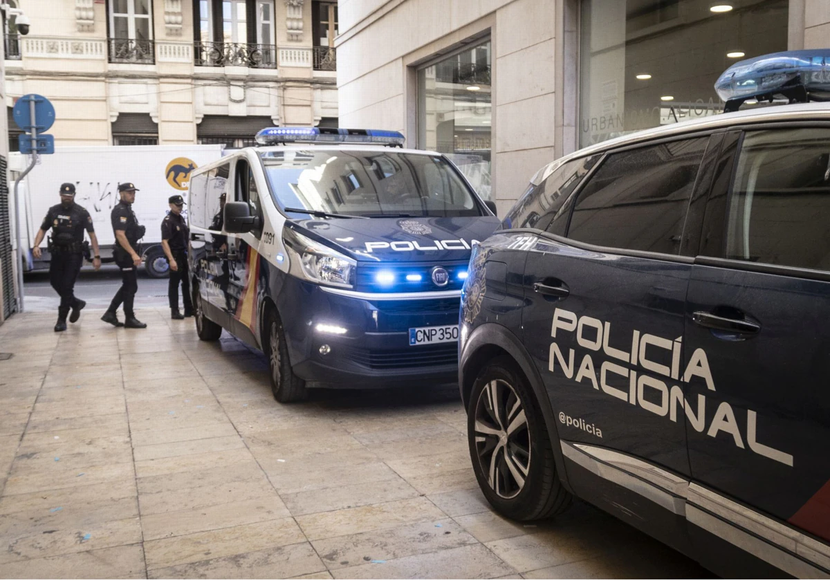 Imagen de un grupo de agentes de la Policía Nacional de Alicante