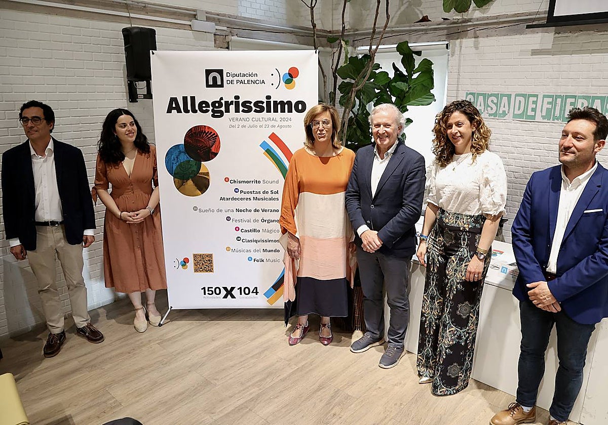 La presidenta de la Diputación de Palencia, Ángeles Armisén, presenta las actividades culturales de verano 'Allegrissimo'