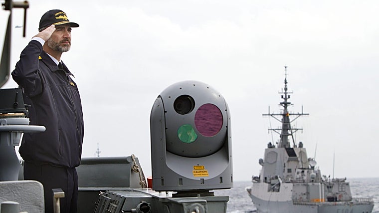 El Rey, en la Base Naval de Rota, en 2015