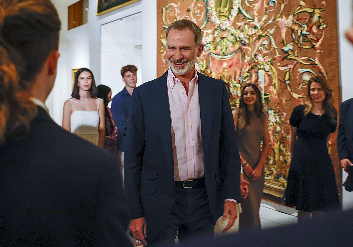 El Rey en la visita a la Galería de Colecciones Reales