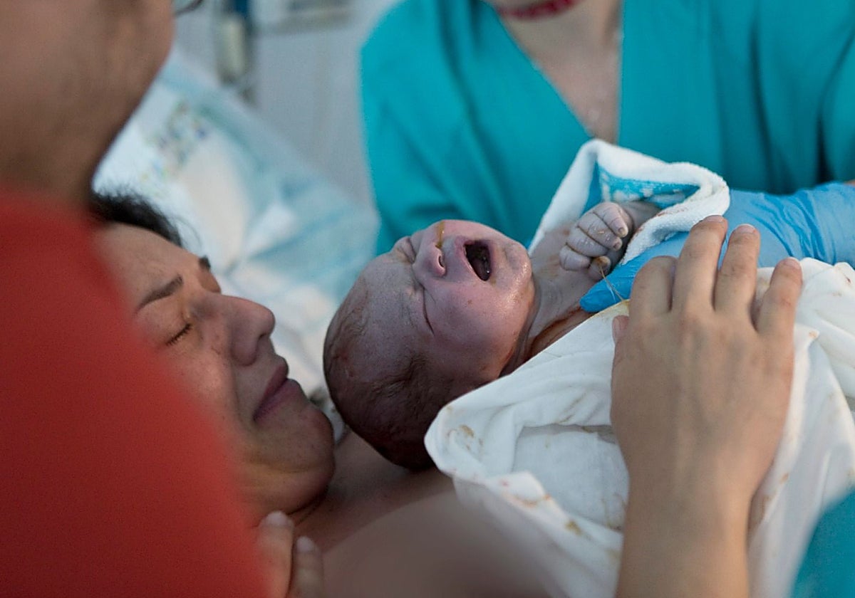 Nacimiento en un hospital público madrileño