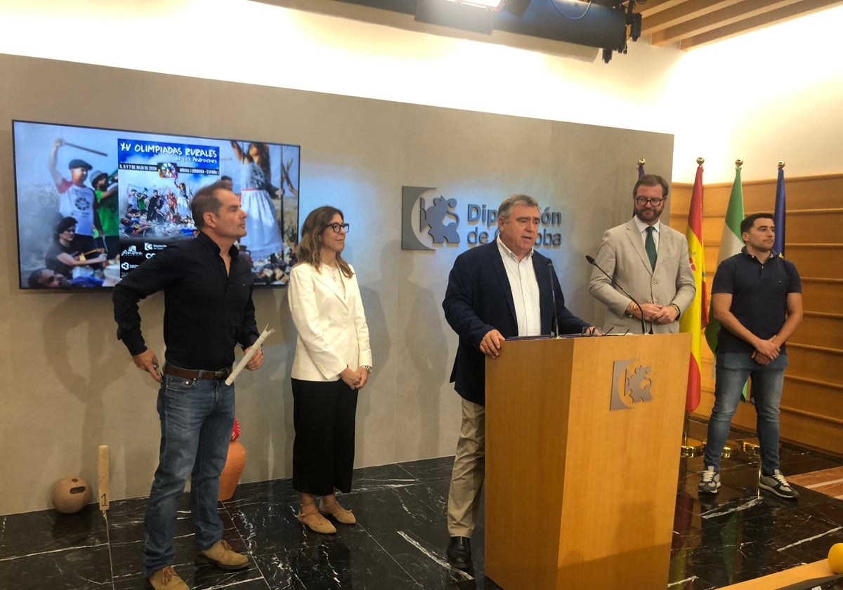 El alcalde de Añora, durante la presentación del evento