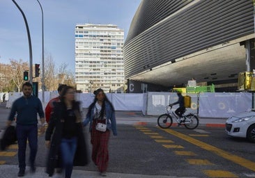 Obras en los exteriores del estadio Santiago Bernabéu: cortes de tráfico y alternativas