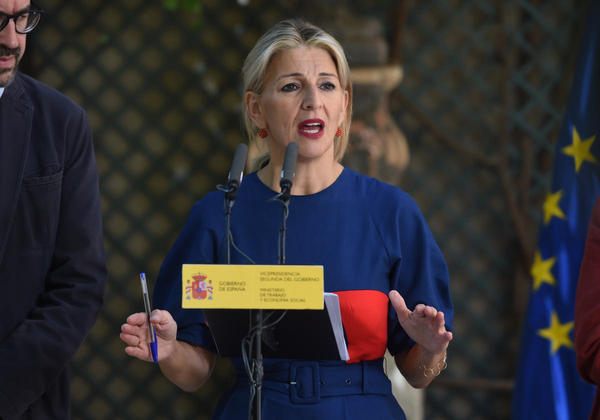 La vicepresidenta segunda del Gobierno y ministra de Trabajo, Yolanda Díaz.
