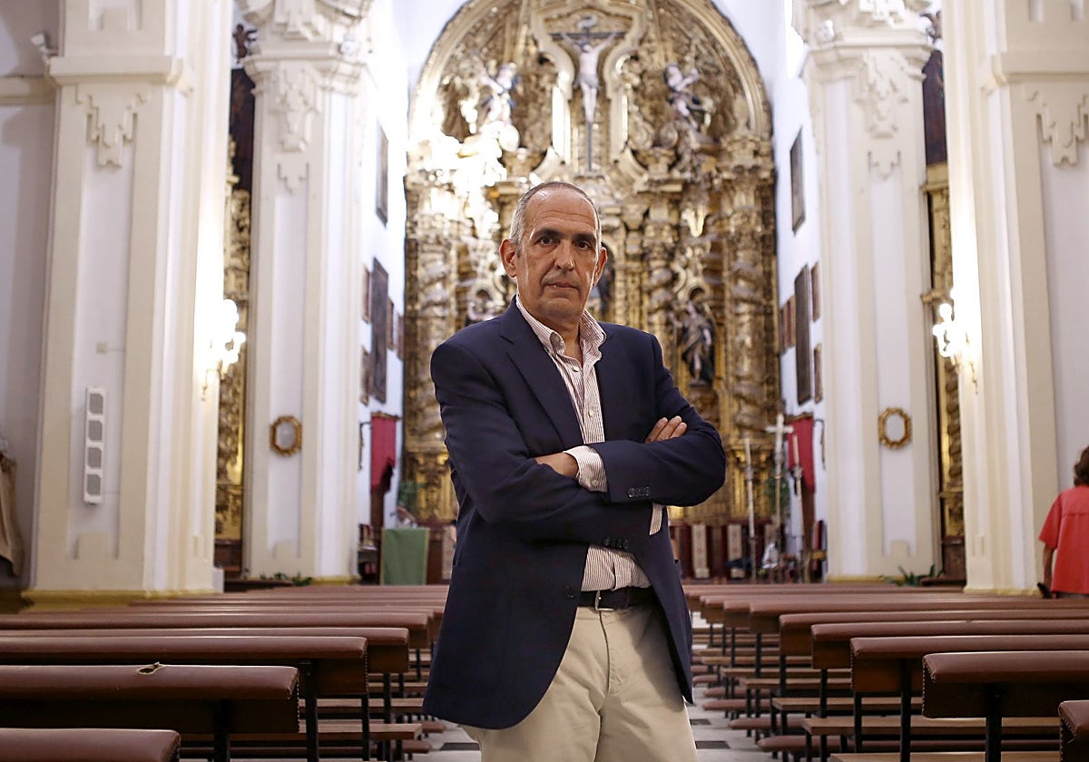Rafael García Cerezo, en la iglesia de San Andrés de Córdoba