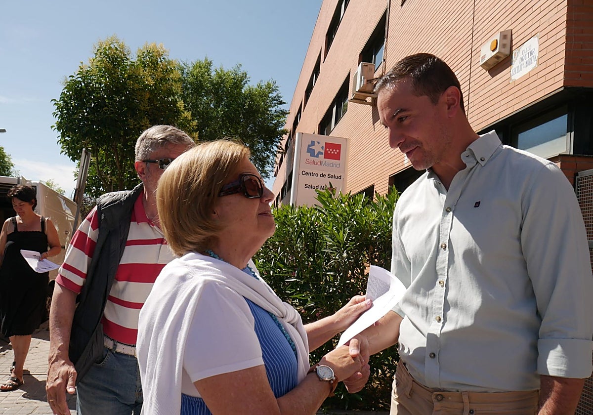 Juan Lobato visitó este domingo el Centro de Salud Colmenar Viejo Sur