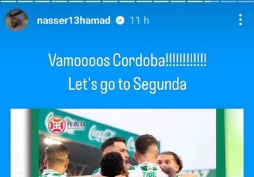 El mensaje de felicitación príncipe de Baréin al Córdoba por el ascenso