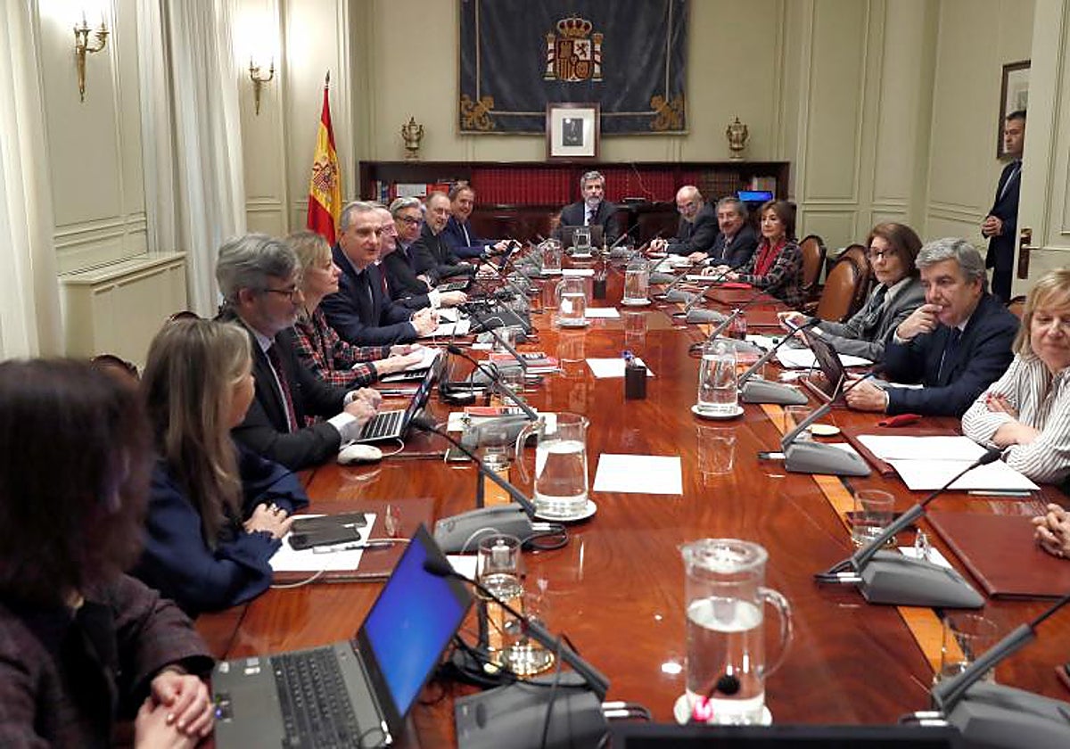 El actual Consejo General del Poder Judicial en una imagen de archivo
