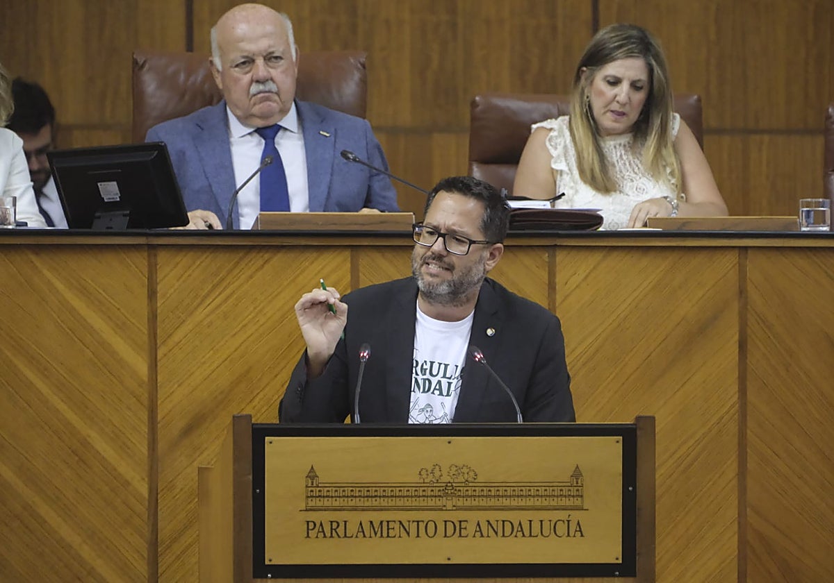 El portavoz de Adelante Andalucía,, José Ignacio García