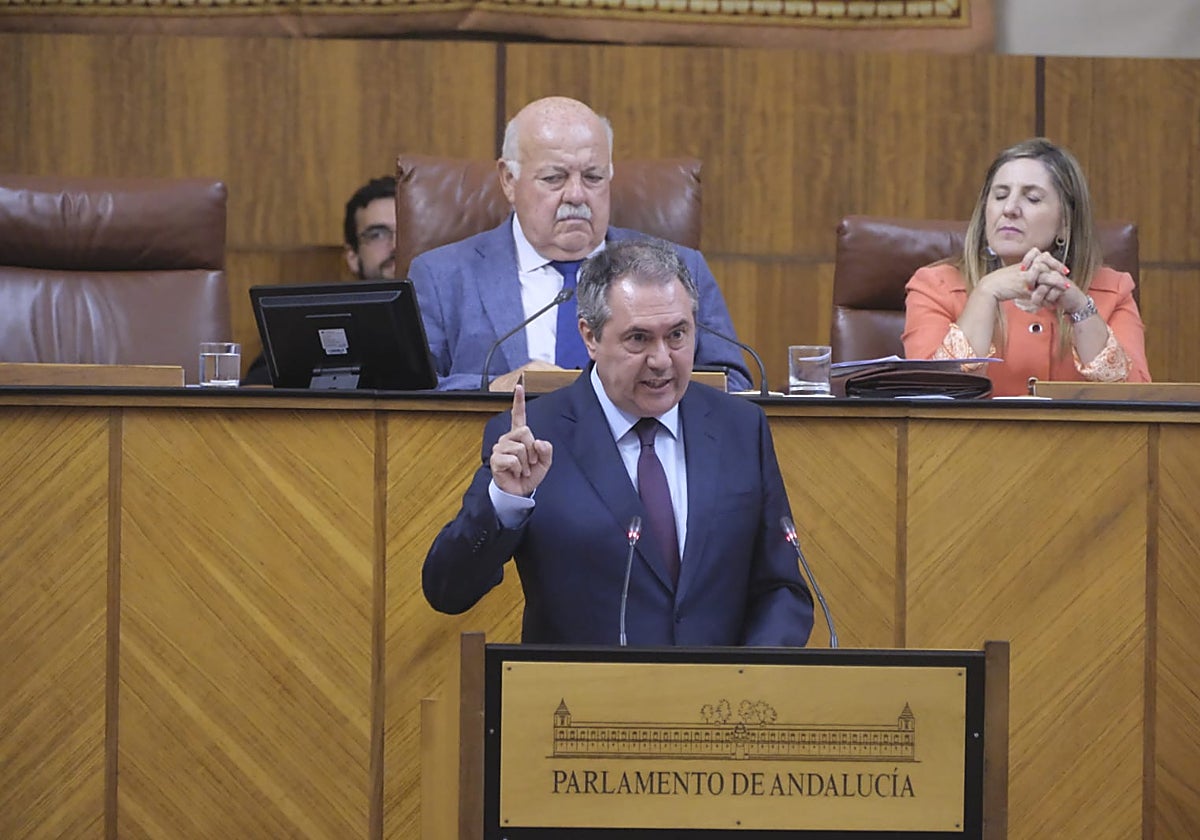 El secretario general del PSOE-A, Juan Espadas