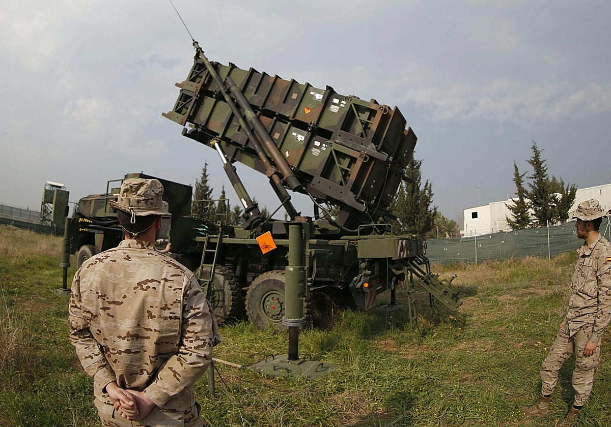 Batería de misiles antiaéreos Patriot desplegada en Turquía