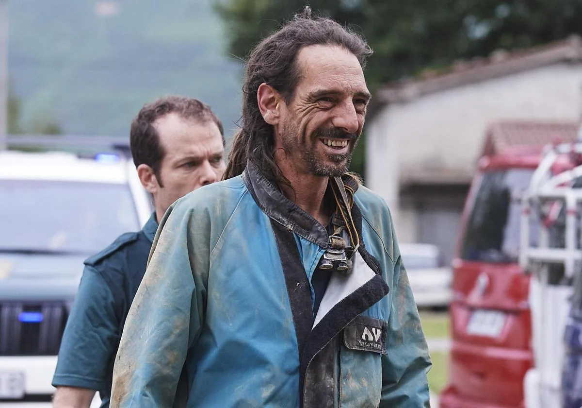 El espeleólogo rescatado en Cantabria