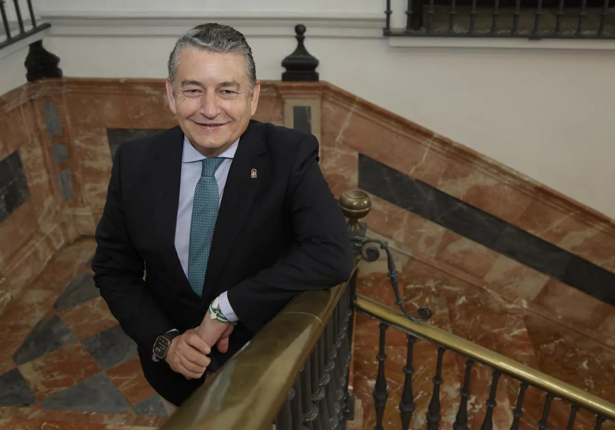 El consejero de Presidencia Antonio Sanz, en el Palacio de San Telmo