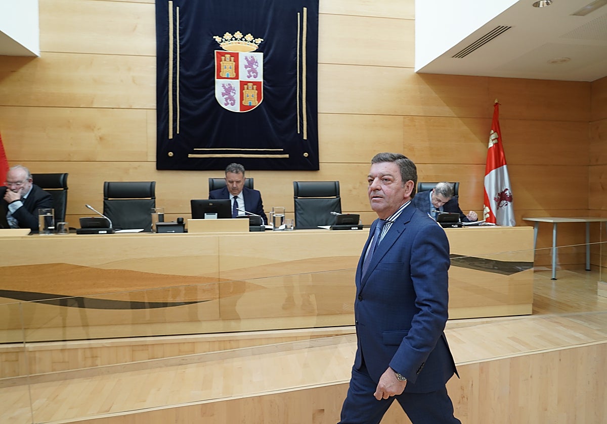 Luis Miguel González Gago, antes de comenzar su comparecencia