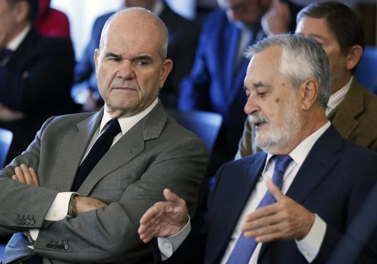 Los expresidentes de la Junta Manuel Chaves y José Antonio Griñán