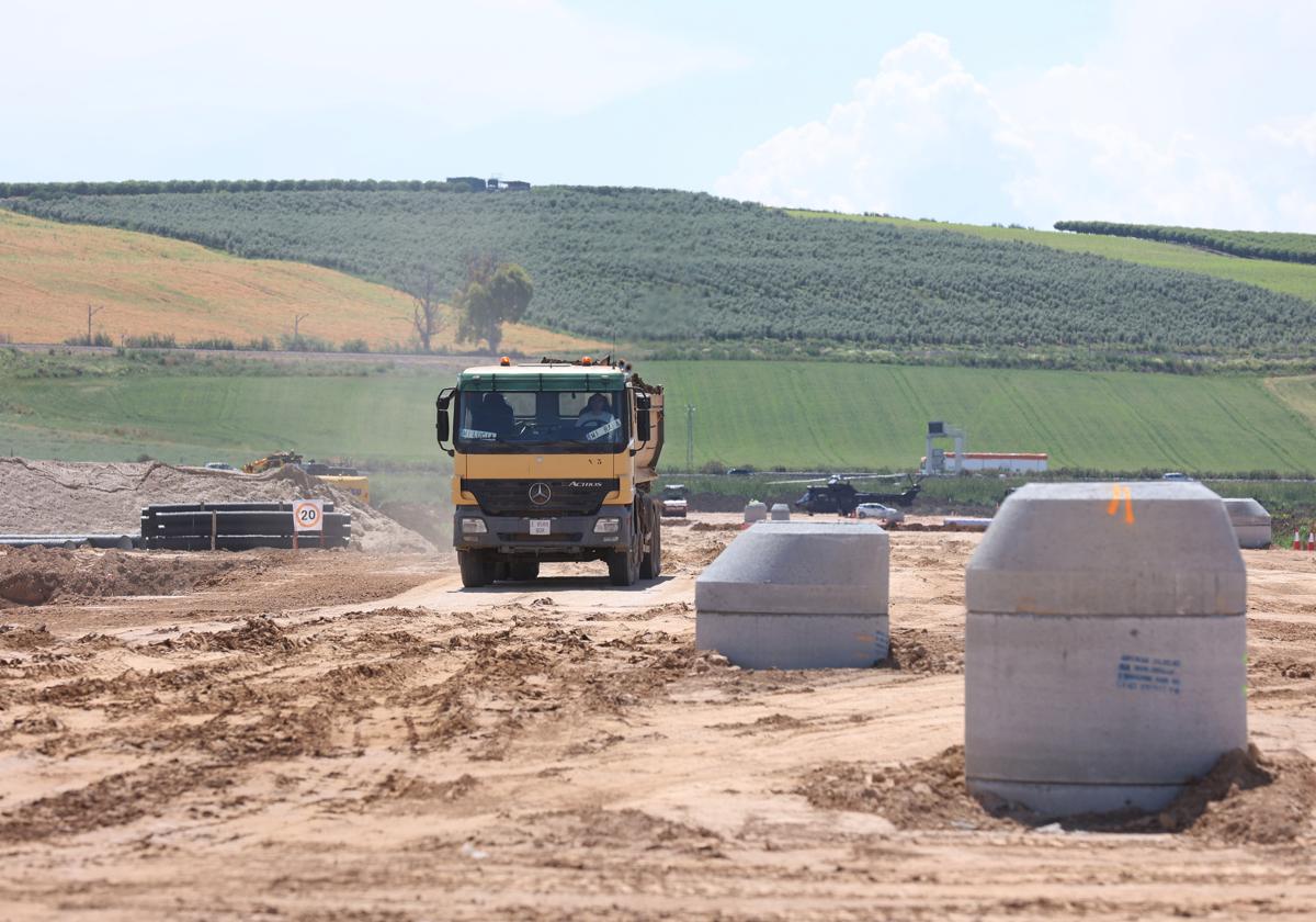 Obras de urbanización de la Base Logística de Córdoba