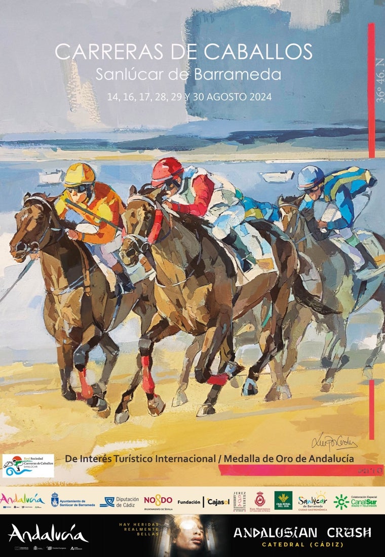 Cartel de las Carreras de Caballos de Sanlúcar 2024