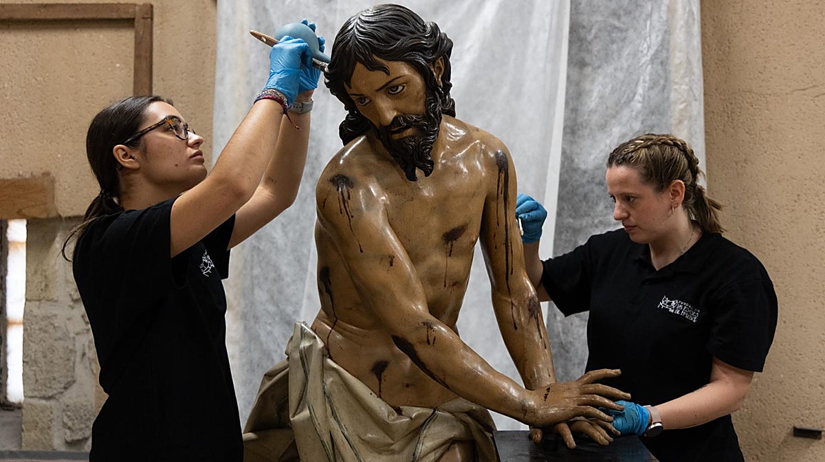 «Ningún daño» en las tallas por el derrumbe de la Vera Cruz de Valladolid