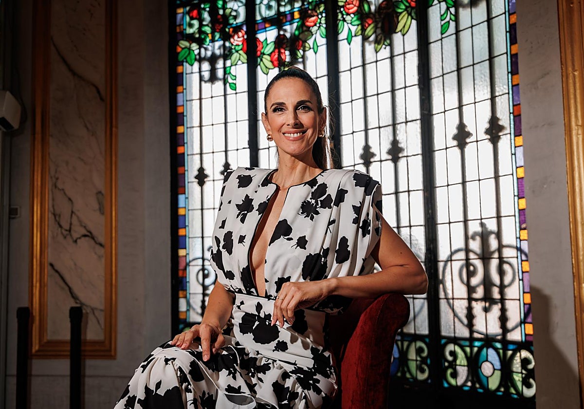 La cantante, en el Teatro Calderón de la capital